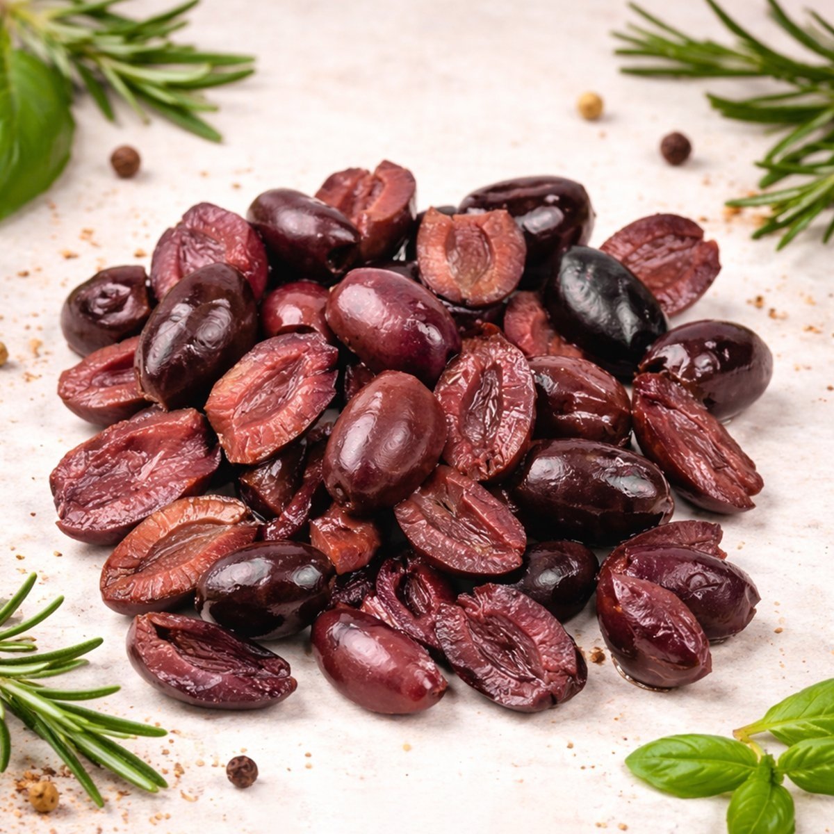 Half kalamata Olives	