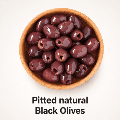 Pitted natural Black Olives         