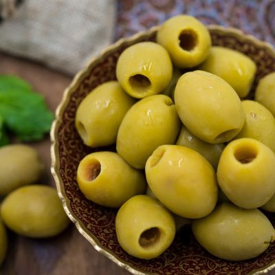 Pitted Green Olives